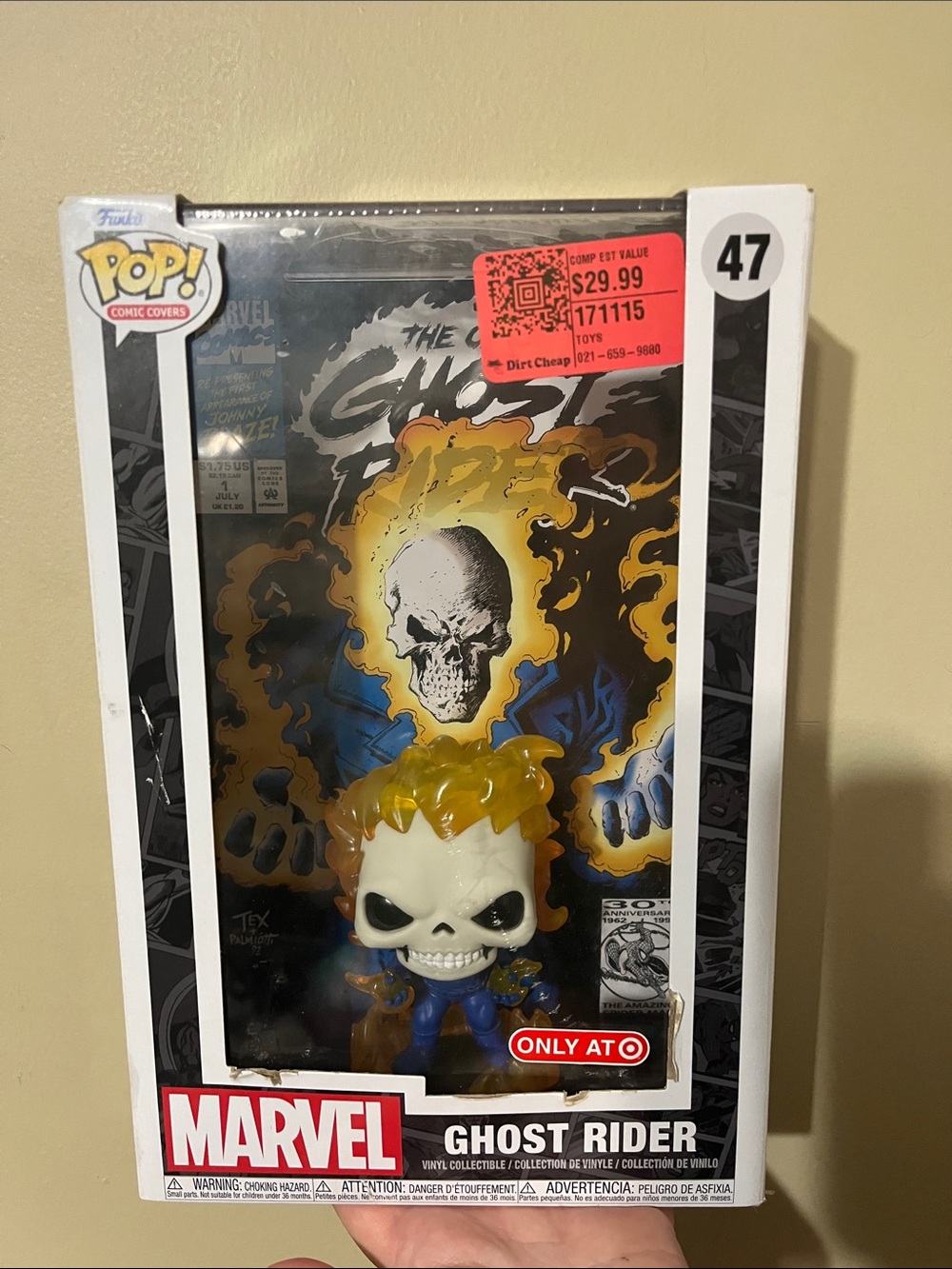 Funko Pop! Ghost Rider - Yellow and Blue Flame Variant